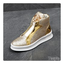 티피 청춘의 조류 남성 신발 하이 탑 구두 패션 인격 스티칭 캐주얼 신발