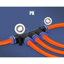 공압 피팅 PY PU PV PE 수도관 및 파이프 커넥터 직접 추력 4 16mm, PK, 10