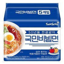 삼양 국민비빔면 124g x 5입, 5개