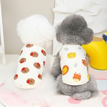 양털 강아지 후리스 애니멀 똑딱이 조끼 애견 명품옷 반려견 올인원 코튼 티셔츠 가을 겨울 따듯한 의류, 곰