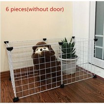 애완 동물 게이트 울타리 케이지 개 고양이 게이트 용품 집 보안 가드 인클로저 개 울타리 강아지 개집 집 DIY 설치 훈련 애완동물 게이트 울타리 케이지, 10 pcs, CHINA, White without door