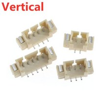 10PCS 125mm 커넥터 수평 SMD 수직직각 유형 수 JST 소켓 커넥터 234567891012P, 없음, Vertical SMD+6P