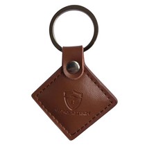 iot스위치 IOT제품 13.56mhz HF ISO14443A 브라운 컬러 가죽 RFID MIFARE 클래식 1K 열쇠 고리-2 개, 한개옵션0