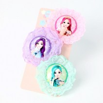 정품_시크릿쥬쥬_레이스_프릴_별의여신_집게핀 A64E