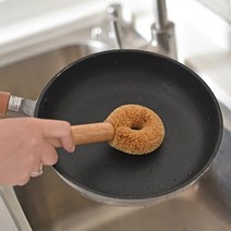 탄냄비 세척 만능 설거지솔 오이세척 탄냄비세척 틈새세척솔 야채세척 가스렌지세척 타일청소 감자세척, 코코넛 롱브러쉬
