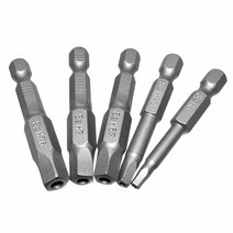 육각비트 마그네틱 펜타곤 스크루드라이버 드릴 비트 50mm 1/4 인치 육각 생크 S2 소켓 어댑터 스크루 드라이버 전기 드릴용 5 개, [01] Screwdriver Bits