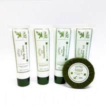 젠스파 그린티 어메니티 튜브형 35ml 250개 (샴푸 샤워젤 컨디셔너 바디로션)