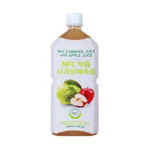 파모빗 사과 양배추즙 NFC 저온 착즙 100% 1000ml, 12병