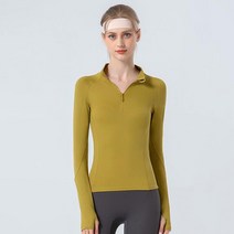 여성 승마 상의 긴 소매 재킷 의류 하프 지퍼 스포츠 탑 슬림 말 등 라이더 셔츠 장비, [05] XXL, [01] Autumnal Leaf Yellow