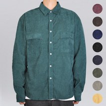 남자 오버핏 빅사이즈 코듀로이 골덴 남방 9컬러 S-4XL 투포켓셔츠 커플 가을 겨울