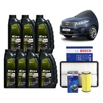 [킥스파오 KIXX PAO C2C3 5W30] 올뉴쏘렌토/더뉴쏘렌토 합성엔진오일 패키지, 1개, 5w30