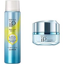 일본직발송 6. 소피나 IP(아이피) 베이스 케어 세럼 토대 미용액 레필 90G 인터링크 세럼 촉촉하고 밝은, One Size, One Color