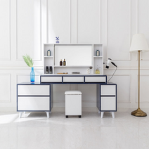 [솔직한가격] G1124 확장형 수납 화장대 2100 (거울포함) 3colors가구전문점 빠른대응, 아카시아