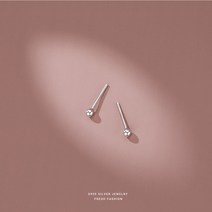 ANKRIC 실버 심플 원주 스퀘어 기하학 귀걸이 미니 귀걸이 이어링