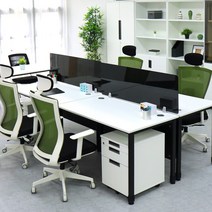 (SB) 세빈가구 샤인 컴퓨터책상 일자책상 W1600xD700 블랙다리 수도권무료조립 (가림판무), 망펄