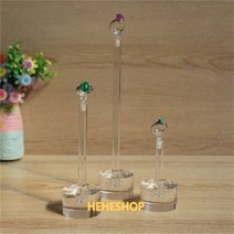 목걸이 반지 보석 진열대 아크릴 원기둥 반지 촬영 전시 소품 액세서리 투명 주얼리, 03 투명 원기둥 계좌 높이 23cm