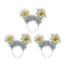 더복이벤트 해피뉴이어 머리띠 3개 세트 HappyNewyear 새해 파티 소품 홈파티 캠핑 연말