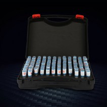 핀게이지 핀게이지세트 바늘 셋 핀 측정 공차, 1.00-2.00 간격 0.01 플라스틱 슈트