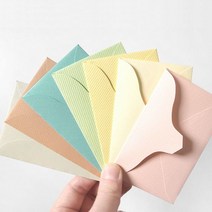 파스텔 미니 명함봉투 100장입 _ 256589EA, 쿠팡 핑크