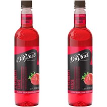 DaVinci Classic Syrup Strawberry 다비치 클래식 스트로베리 딸기 시럽 25.4oz(750ml) 2팩