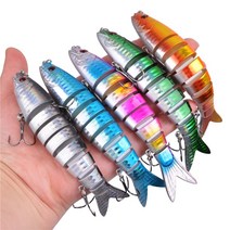 빅 베이트 루어 10Pcs/5Pcs 관절 루어베이스 낚시 미끼 20g 8 세그먼트 스윔 베이트 탑워터 크랭크 파이크, 02 10Pcs