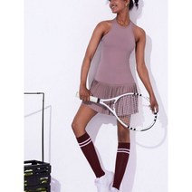 테니스 원피스 스커트 치마 골프 Pleated 복장 Sleevesless 탱크 배드민턴 스포츠 스타일 드레스 골프웨어 여성을위한
