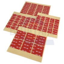 3M VHB 4910 초강력 투명 폼 사각 조각형 양면 테이프 Mar2979Ea, 10mm x 35mm-36개입