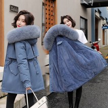스타일아유 여성 짱편한 스트링 퍼 안감 후드 집업 점퍼 캐주얼
