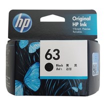 휴렉팻커드 HP No.63 잉크 표준용량 F6U62AA, 검정, 1개
