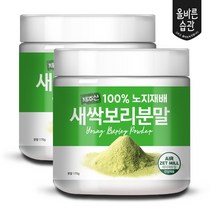 새싹보리 미세분말 170gX2 어린잎100% 새싹차 보리순 차 가루 쥬스 클로로필 금속성이물질대장균불검출 자연의맛 직접생산 직접판매 아침에한잔 저녁에한잔 국산 에어분쇄 고농축 제주, 2통
