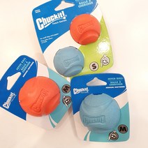 척잇 고탄성 강아지 페치볼 바람소리 장난감, S사이즈 2개입