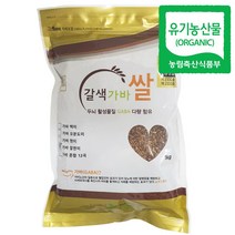 지구마을 2021년 햅쌀 유기농 야생 갈색 가바쌀, 1팩, 가바찰현미 1kg