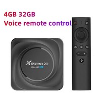 TV 셋톱박스 안드로이드셋탑박스 OTT셋톱박스 셋톱 박스 듀얼 바 WiF, 12.Eu 플러그 - 4GB32GB voice remo