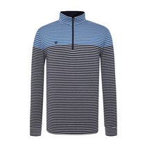 임페리얼 [임페리얼] 남성 스트라이프 반집업 티셔츠 네이비 (I0Z130749)