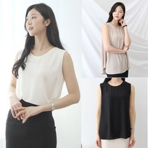 플라잉걸 정장나시 면접블라우스 민소매블라우스 정장이너