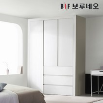 [보루네오] 10cm 네오3단서랍 여닫이 작은방 붙박이장 가구 맞춤시공 5자 6자 7자, 상세 설명 참조