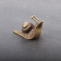 인스 감성 소품 레트로 순수 구리 미니 달팽이 책상 골동품 황동 동물 미니어처 입상 차, 달팽이 장식물