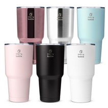 깔끔한 캐리보틀 몬스터 텀블러 900ml 30oz 보온보냉, 스틸