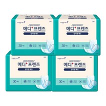 속기저귀 메디프렌즈 성인용 기저귀 일자형 패드, 30매x2팩