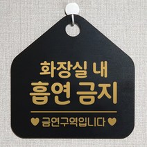 제제데코 화장실 출입 금지 금연 셀프 안내판 매장 사무실 안내표지판 제작주문 289화장실내흡연금지 오각20cm, 289화장실내흡연금지 오각형 단면(포맥스 블랙+문구 골드무광), 1개