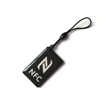 nfc스티커NFC 쓰기 가능 태그 라벨 Ntag213 스마트 카드 모든 지원 휴대폰 명함 13.56mhz 1 개, 한개옵션1, 04 Black