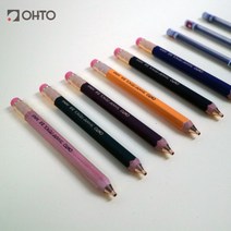 OHTO 예쁜문구 목재홀더샤프2.0mm, 네추럴(APS-680E-NT)_흑색홀더심(152HB)