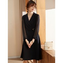 50대원피스 상견례 50대 엄마옷 중년 봄 긴팔 원피스