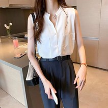 여름나시블라우스 등 하트 민소매 와이셔츠 여성 상의 티셔츠 핏아우터 루블라우스 3030724744