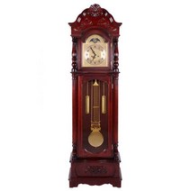 괘종시계 엔틱 옛날 올드 빈티지 원목 대형 스탠드, 크기 213x61x27 C - 화이트