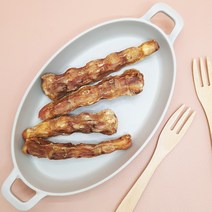 도기플라워 오리바른 돼지꼬리 4P 소형견 중형견 대형견 수제개껌 영양간식 보양식 치석제거