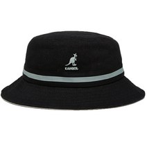 캉골 22FW 스트라이프 라힌치 버킷햇 블랙 K4012SP BK001