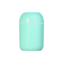 현물 소형 가습기 물방울 차량용 가정용 테이블 usb 큰 안개량 수분계 도매 작은 선물 로고, 초록, 330ml