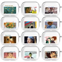 로펠 명화 그림 에어팟 프로 투명 젤리 케이스, 35. 천지창조 필링 미켈란젤로, 애플 에어팟 프로 케이스