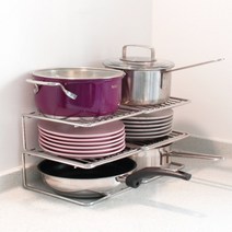 국산 304스텐 접시 정리대 그릇 냄비 후라이 팬정리대 2p